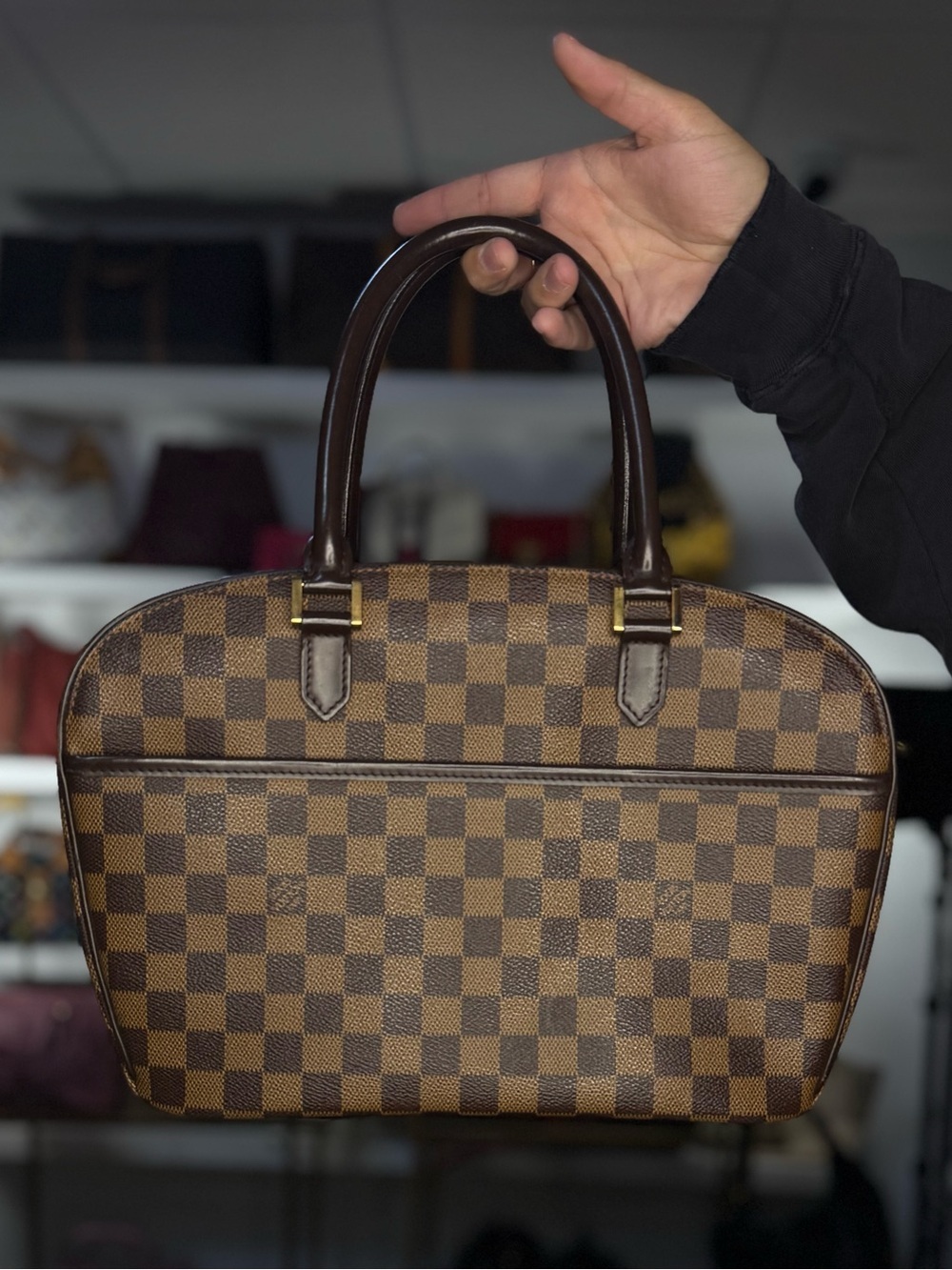 LV Damier Ebene Bowler Bag
